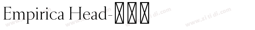 Empirica Head字体转换